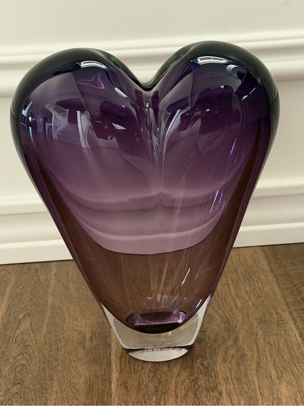 Jaroslav Svoboda, Karlov, Cezech Republic, Purple Heart Glass vase